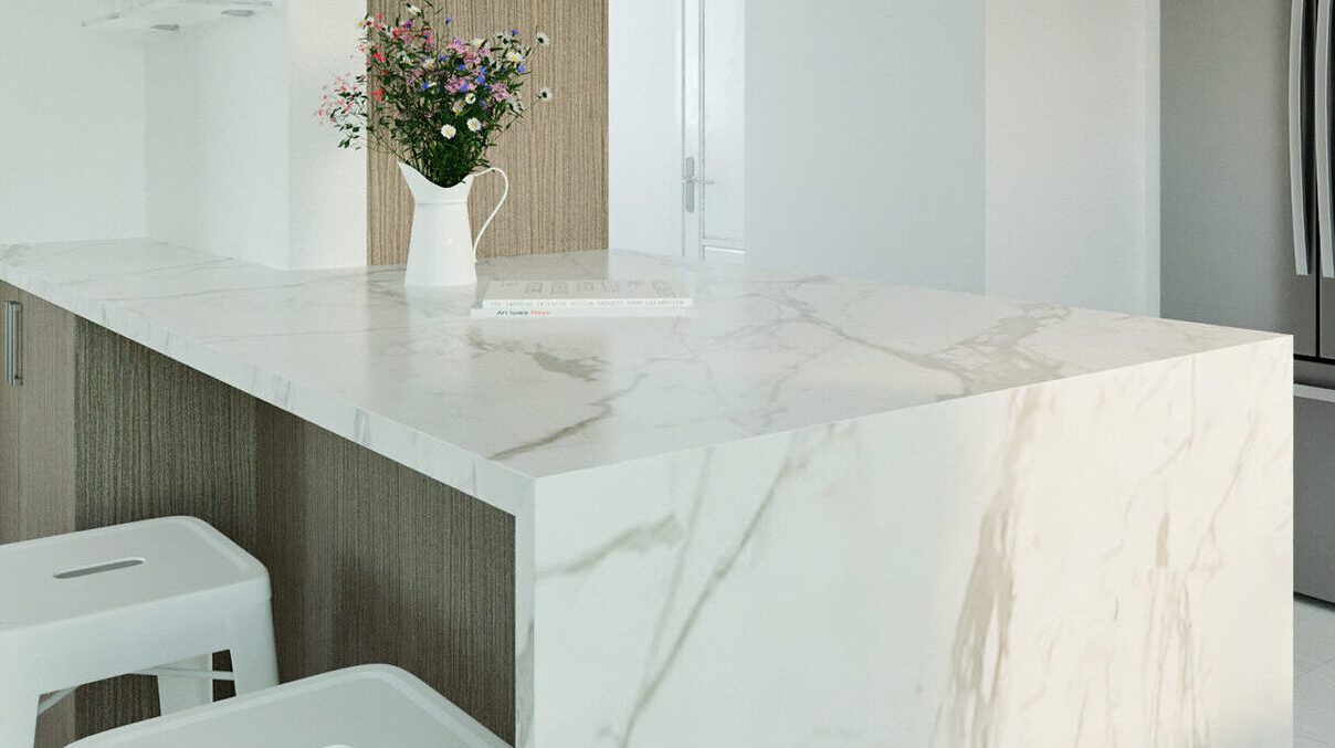 Kitchen countertop quartz