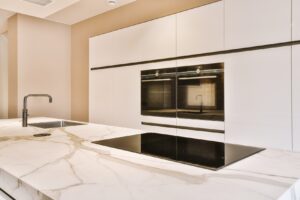 A minimalist kitchen in Washington, DC